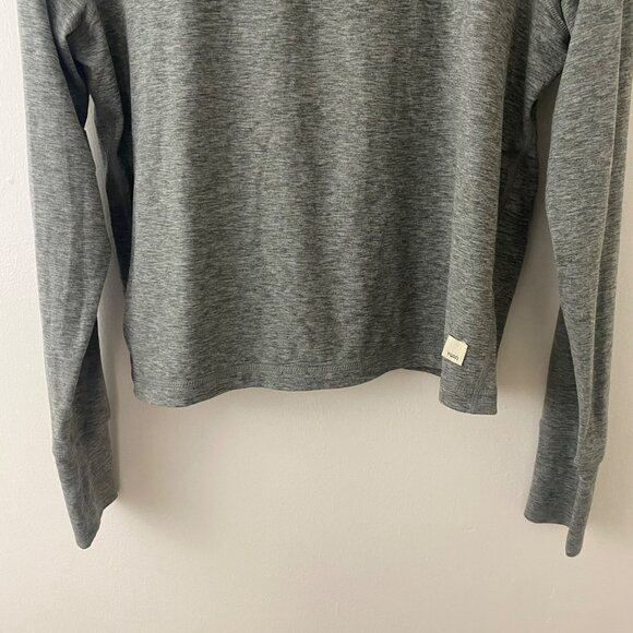 Vuori Pullover Zipper Long Sleeve Shirt Top Gray - Picture 3 of 12